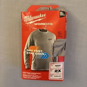 Milwaukee 415G-2X Workskin Lightweight Performance Shirt - Long Sleeve - Gray